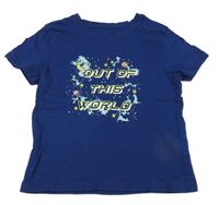 Námořnicky modré tričko s nápisem Primark 