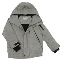 Šedá šusťáková jarní bunda s kapucí Next