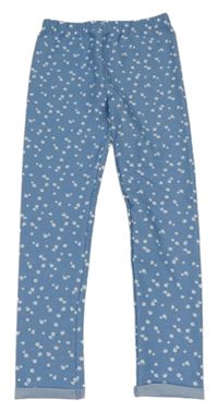 Modré květované legíny Topolino