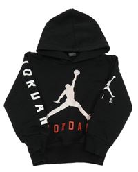 Černá mikina s logem Nike Jordan a kapucí