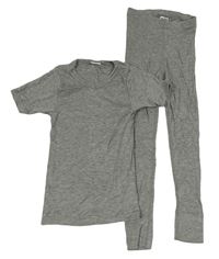 2Set - Šedé melírované spodní tričko + kalhoty FUNBOARD