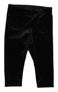 Černé sametové legíny H&M