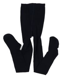 Tmavomodré punčocháče C&A