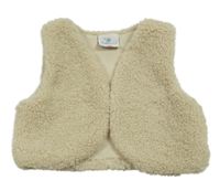 Smetanové huňaté podšité bolérko Topomini