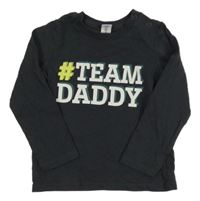 Černošedé triko s nápisy dopodopo