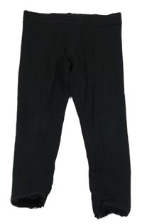 Černé crop legíny s krajkou Next