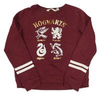 Vínová mikina se zvířaty - Harry Potter a pruhy H&M