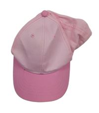 Světlerůžovo-růžová plátěná kšiltovka Peacocks
