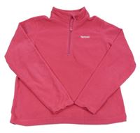 Tmavorůžová fleecová funkční mikina s logem REGATTA