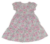 Smetanové šaty s kytičkami Kiki&Koko