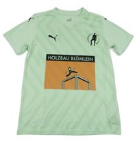 Mátové vzorované funkční fotbalové tričko s potiskem PUMA