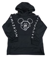 Černá sportovní mikina s Mickey a kapsou a kapucí ZARA