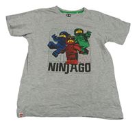 Šedé melírované tričko s Lego Ninjago