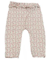 Bílé květované legíny s volánkem Matalan