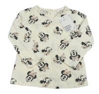 Nové - Smetanové triko s Minnie H&M