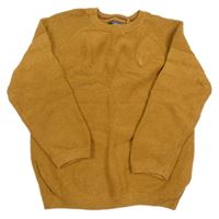 Hnědý svetr s výšivkou Next