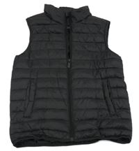 Černá prošívaná šusťáková zateplená vesta Primark