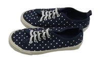 Tmavomodré puntíkaté tenisky H&M vel. 32
