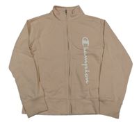 Pudrová propínací mikina s logem Champion