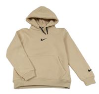 Béžová mikina s kapucí Nike