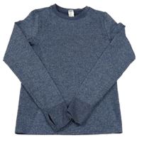 Tmavomodré melírované spodní triko Yigga