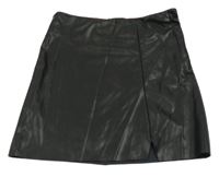 Černá koženková sukně H&M