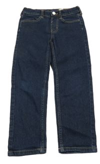 Tmavomodré slim fit rifle H&M