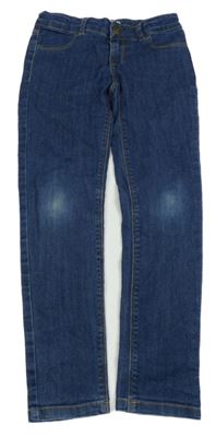 Tmavomodré skinny rifle