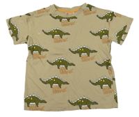 Pískové tričko s dinosaury H&M