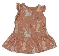 Starorůžové šaty s králíky George