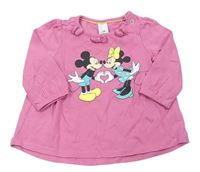 Růžová tunika s Mickeym a Minnie Disney