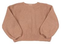Světlerůžový pletený svetr H&M