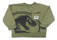 Khaki mikina s dinem - Jurský svět