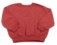 Malinová oversize mikina s autem zn. George