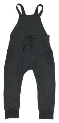 Tmavošedé melírované laclové tepláky George