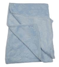 Světlemodrá plyšová deka s raketami 