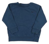 Tmavomodrá mikina s výšivkou Next