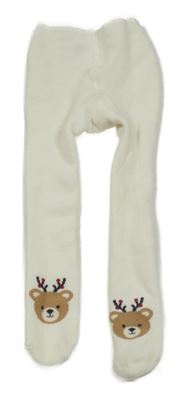 Smetanové zateplené punčocháče se sobem H&M