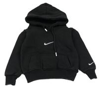 Černá mikina s logem a kapucí - Nike 