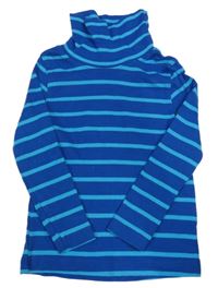 Modré pruhované triko s rolákem Lupilu