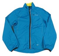 Tyrkysová sportovní funkční šusťáková bunda