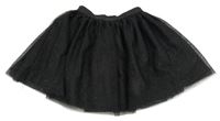 Černá třpytivá tylová sukně Dopodopo