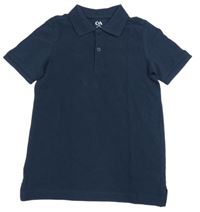 Tmavomodré polo tričko C&A