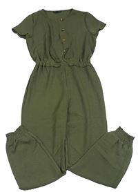 Khaki kalhotový overal Primark