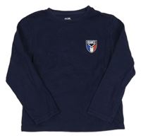 Tmavomodré triko s číslem Kiabi