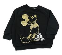Černá mikina s Mickeym Disney