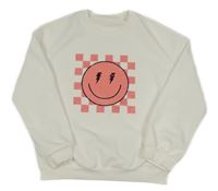 Bílá mikina se smajlíkem 