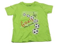 Světlezelené tričko s míči Blue Seven