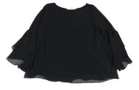 Černá šifonová halenka H&M