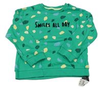 Nové - Zeleno-žlutá vzorovaná mikina s nápisem Dunnes Stores